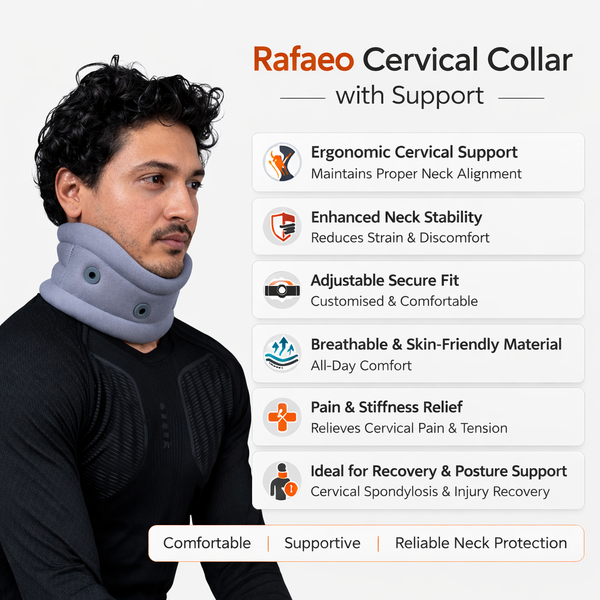 Cervical collar with support