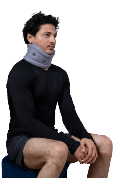 Cervical collar with support